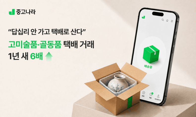 고미술품도 택배로…중고나라, 상반기 비대면 거래 5.8배 급증