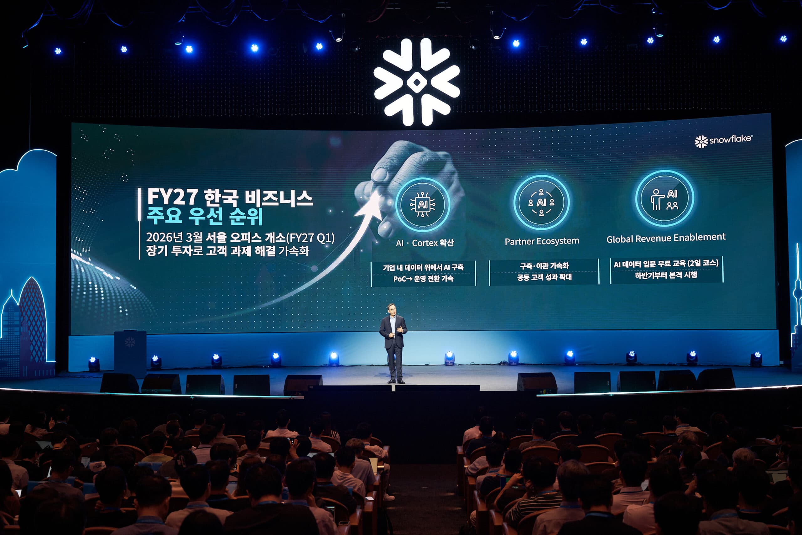스노우플레이크, 서울서 ‘에이전틱 엔터프라이즈’ 전략 공개…국내 매출 5년새 18배 성장